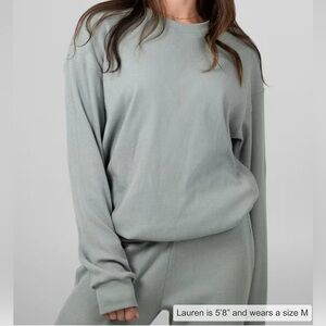 Comfrt Waffle Lounge Set- Sage Green/ Medium